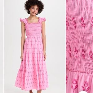 MOON RIVERS Pink Maxi Dress S NWT